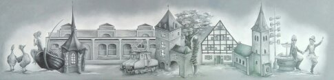 vielseitiges Monheim  160x40   Auftragsarbeit