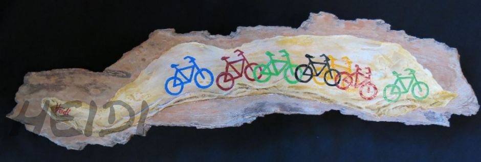 Fahrradpulk    auf Monheimer Schwemmholz   ca. 40 lang    VERKAUFT