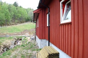 windschiefe Traktorgarage