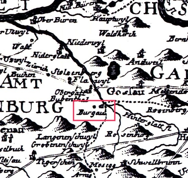 Karte Gyger 1657
