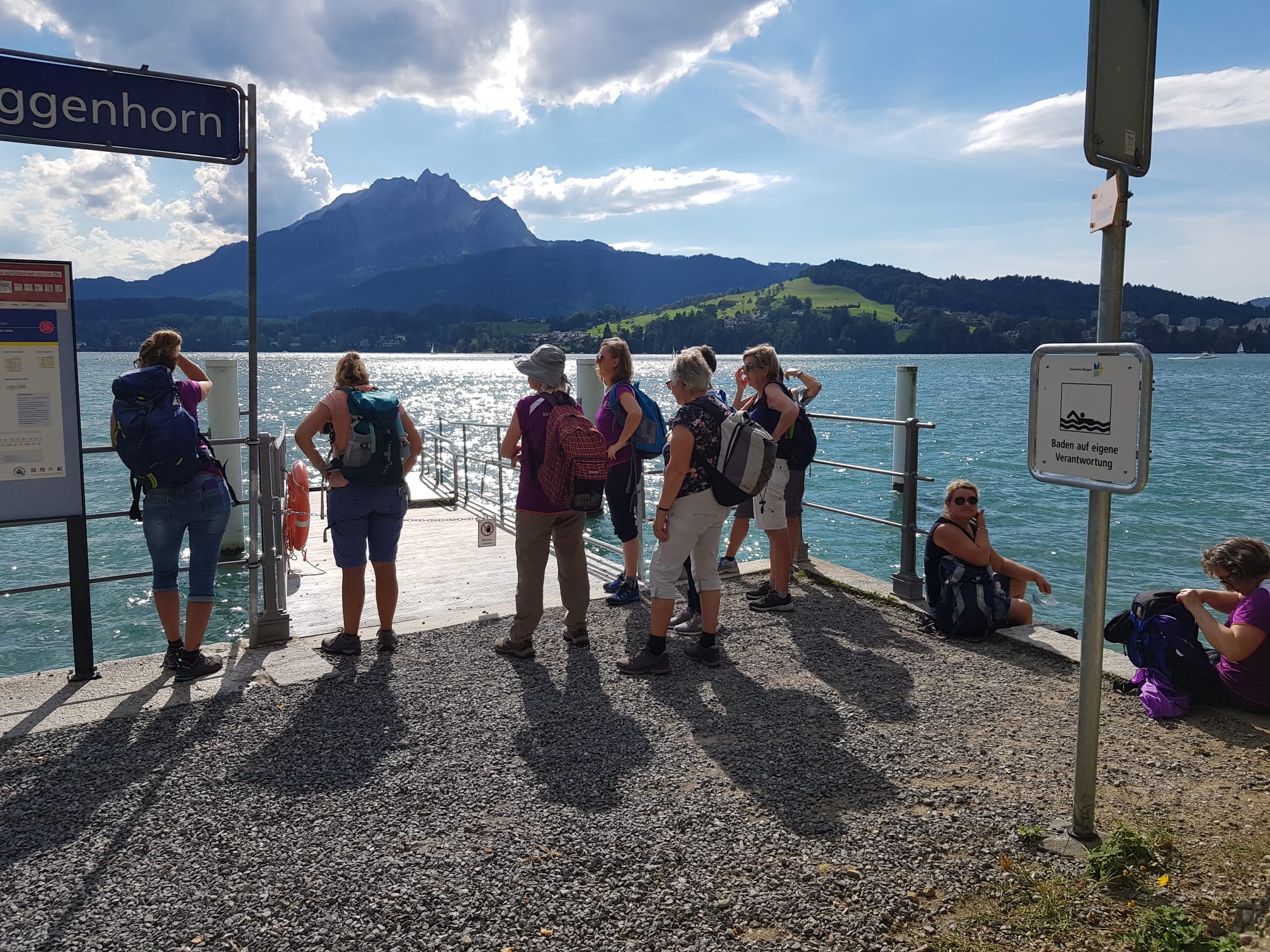 Die Heimfahrt mit dem Schiff Rütli war bei allen sehr beliebt.