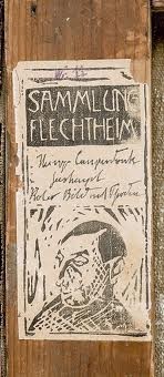 gefälschte "Flechtheim"-Etikette (Campendonk)