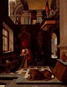 Hendrik Steenwijk (1550-1603), Hieronymus, Öl/Metall, Gallerie Koller