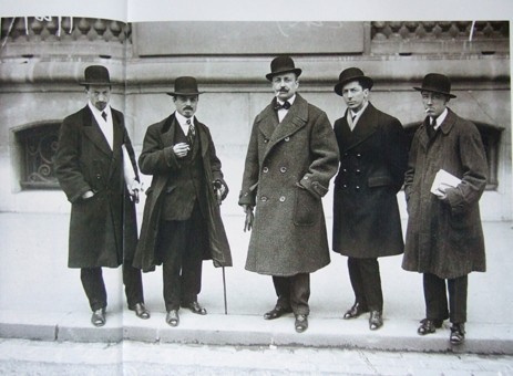 Futuristen in Paris 1912: Russolo, Carrà, Marinetti, Boccioni, Severini