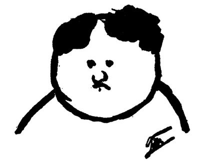 Gaston Pawlowski Selbstkarikatur 1912