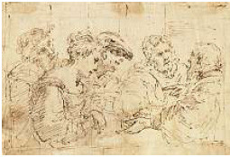 Donato Creti (1671-1749) Federzeichnung 12x16,5cm; 2006 Kunsthandel Luzern