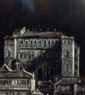 Detail: Alcazarfrontseite mit Säulenportal 1551