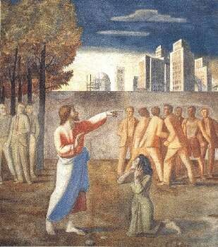 Luigi Filocamo (1906-1988), S.M. del Suffragio Milano Fresko 3x4m 1954