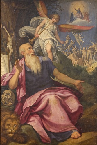 Pasquale Cati (1550-1621), San Girolamo in Vision des Weltgerichts um 1600