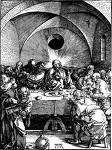 Albrecht Dürer, Abendmahl, Kupferstich