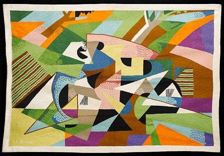 Gina Severini (nach Gino Severini 1956) 1977-78 Woll- Knüpfarbeit 145x210cm (Christies 2010)