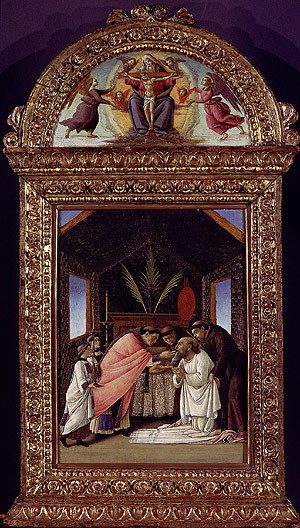 Sandro Botticelli (1444-1510), La morte di San Girolamo ca. 1490, N.Y.Metropolitan Mus.