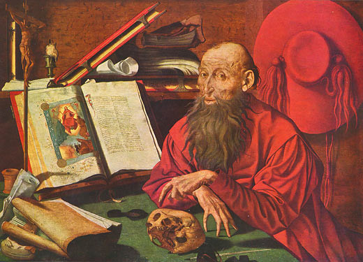 Marinus Claes v. Reymerswaele (1493-1567), Hieronymus 1541, Madrid Prado