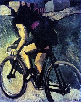 Mario Sironi, ciclista 1916, Venezia, Guggenheimcoll.
