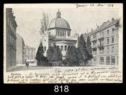 Postkarte der Synagoge 1914 (rückseitig)