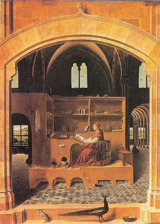 Antonello da Messina (1430-1479), San Girolamo nello studio 1474, London NG