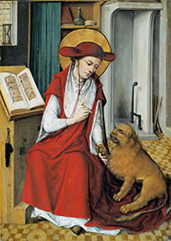 Meister der Hausbuchs (tätig 1475-1490), Hieronymus, Frankfurt Staedel