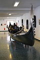 Gondola von Peggy Guggenheim (1898-1979) im Museo navale Venedig