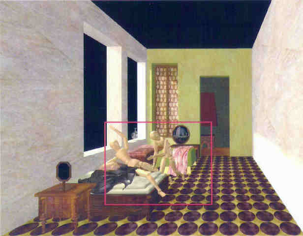 idem 2, farbige Modellumsetzung am Computer