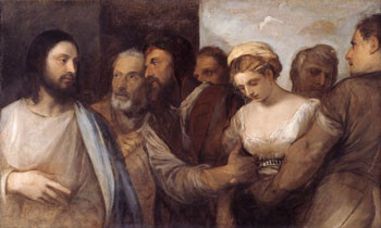 "Tizian", Kunsthist.Museum Wien (Lw.82,5x136,5cm) um um 1512/15