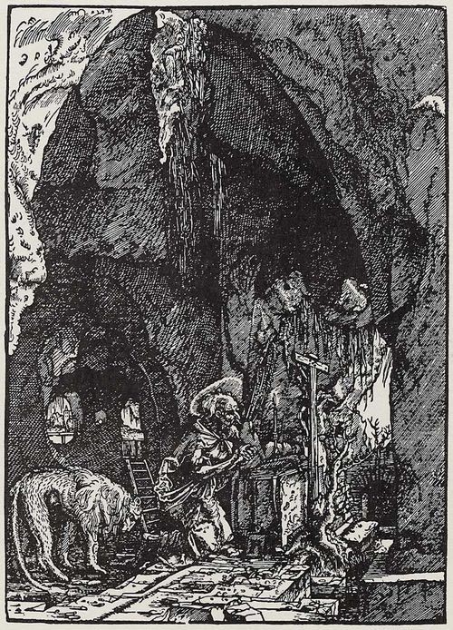 A.Altdorfer, Hieronymus in der Felsenhöhle