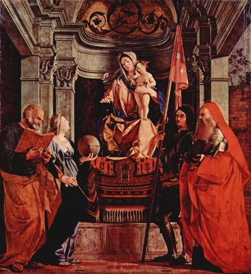 Lorenzo Lotto (1480-1556), Madonna e Santi, ca 1508, Treviso, Santa Cristina al Tivarone,