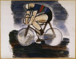 Marcel Gromaire (1892-1971), cycliste 1930, Aquarell 33,3x42,5cm M.d'art, ville de Paris