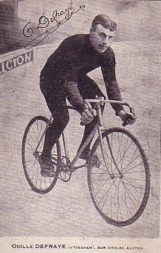 Defraye Sieger der Tour de France 1910 auf Alcyon