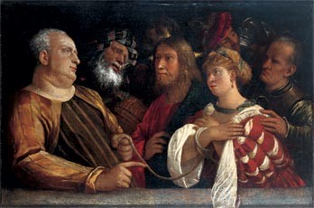 Giovanni Cariani (um1485-1547 Venedig), Musée Magnin, Dijon, Lw.82x126cm