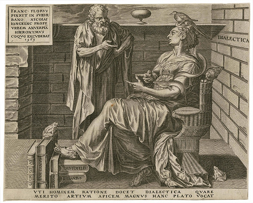 Cornelis Cort nach Frans Floris (Hieronymus Cock 1565), Dialektik