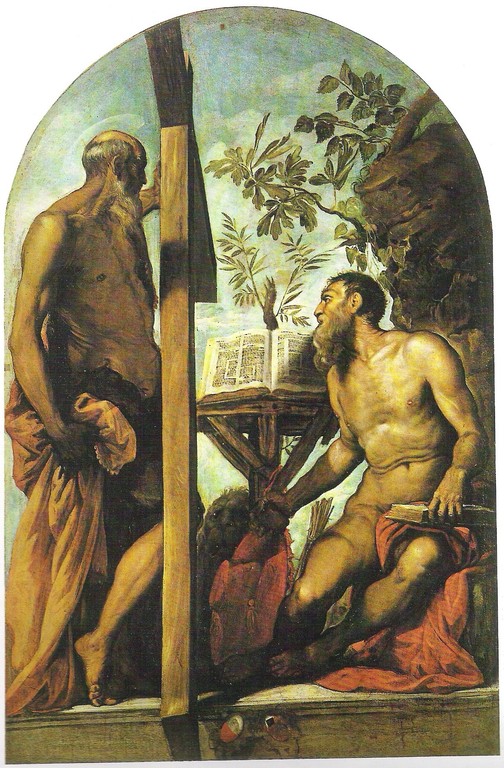 Jacomo Tintoretto, Sant'Andrea e San Girolamo 1552, Gallerie dell'Accademia, Venedig
