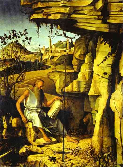 Giovanni Bellini (1430-1510), San Girolamo 1482-85, Florenz Uffizien
