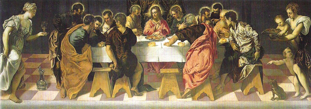 1)Jacopo Tintoretto, Ultima Cena 1547, Venedig, San Marcuola
