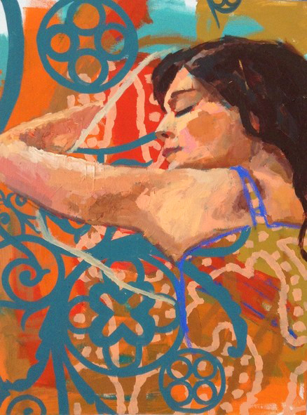 Selina Saranova , the pattern in my life3 80 x 60cm. acrylic on canvas