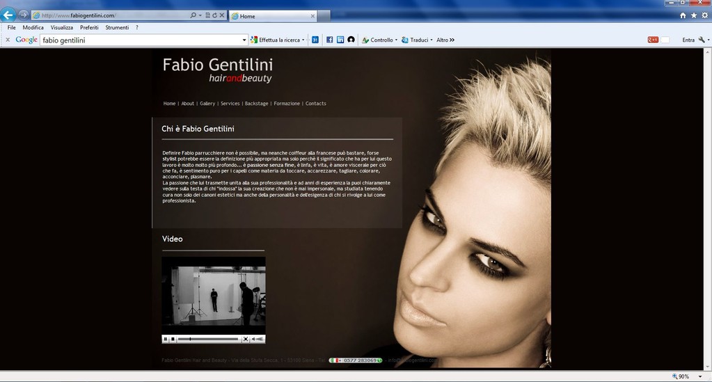 Fabio Gentilini - Realizzazione sito web www.fabiogentilini.it
