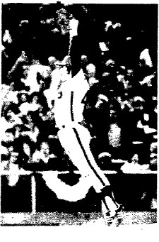 Tug McGraw reacts as he struck out Willie Wilson to end the game.