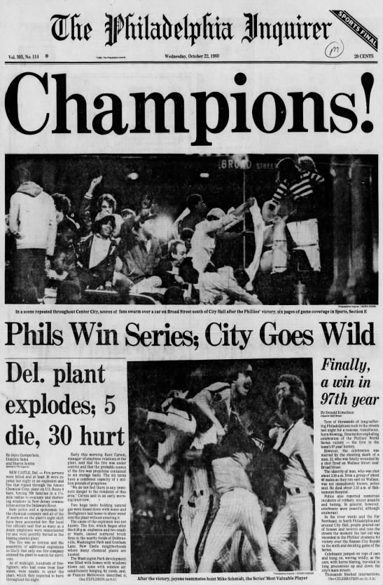 Philadelphia Inquirer October 22, 1980 1980philliess jimdo page!