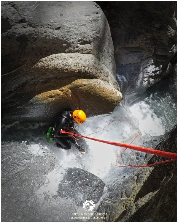 Canyon des Acles dans la vallée de la Clarée