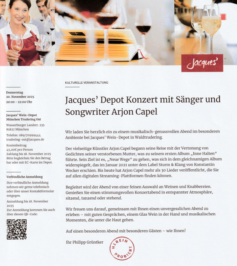 Konzert am 20.November München