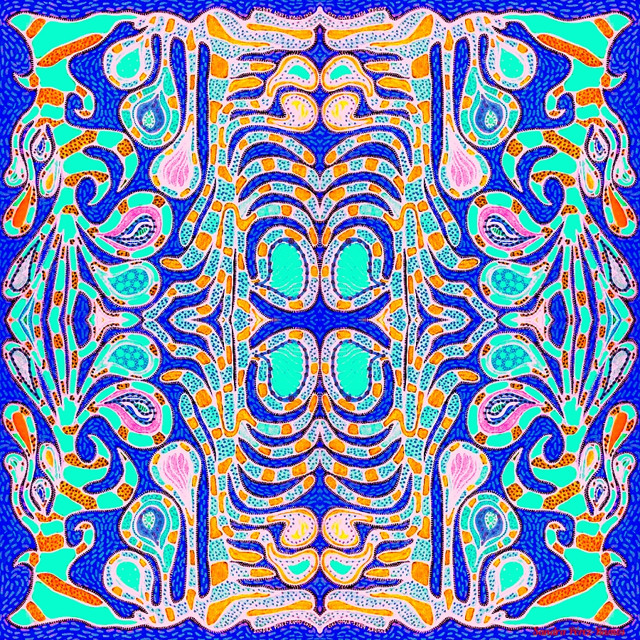 Coral Patterns. Digital, mixed media. Sandra Pérez-Ramos.