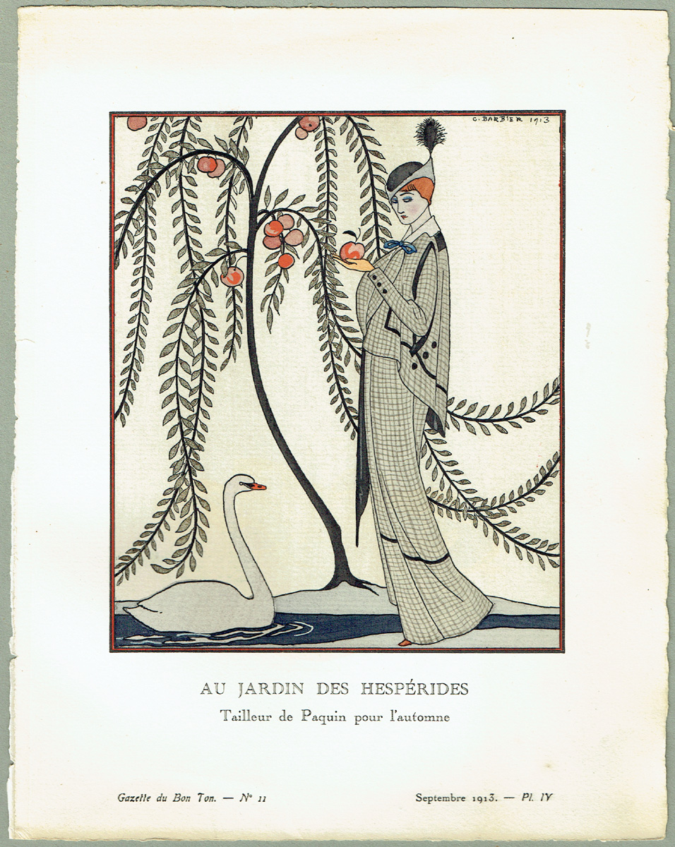 Georges Barbier, Au  jardin des hespérides, Gazette du Bon Ton