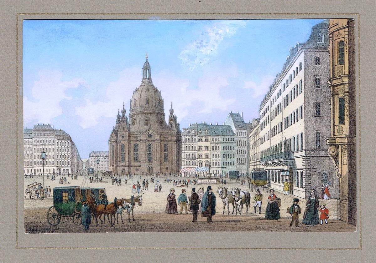 Der Neumarkt mit der Frauenkirche in Dresden