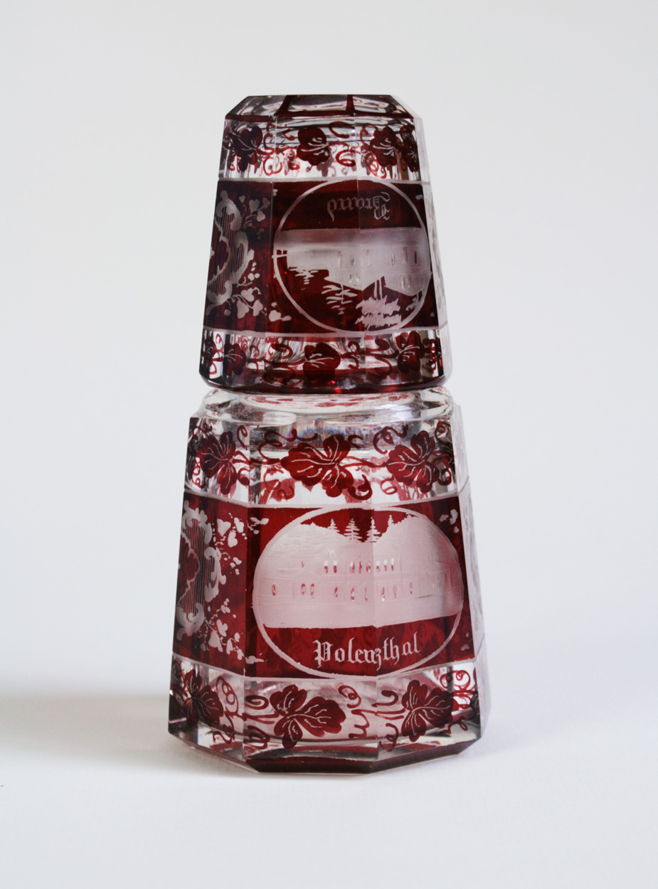 Böhmisches Glas, Bäderglas, Sächsische Schweiz 