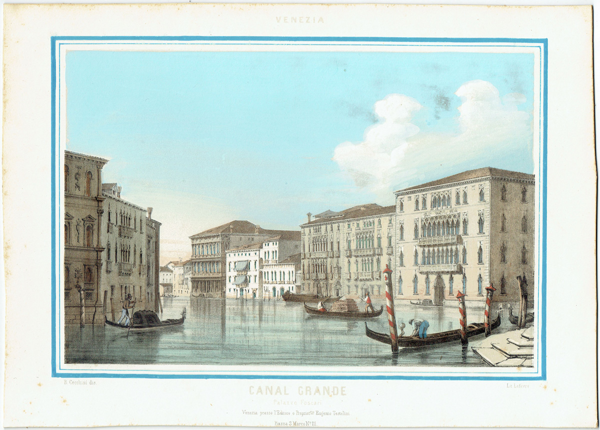 Léfevre, Venezia, Canal Grande, Palazzo Foscari