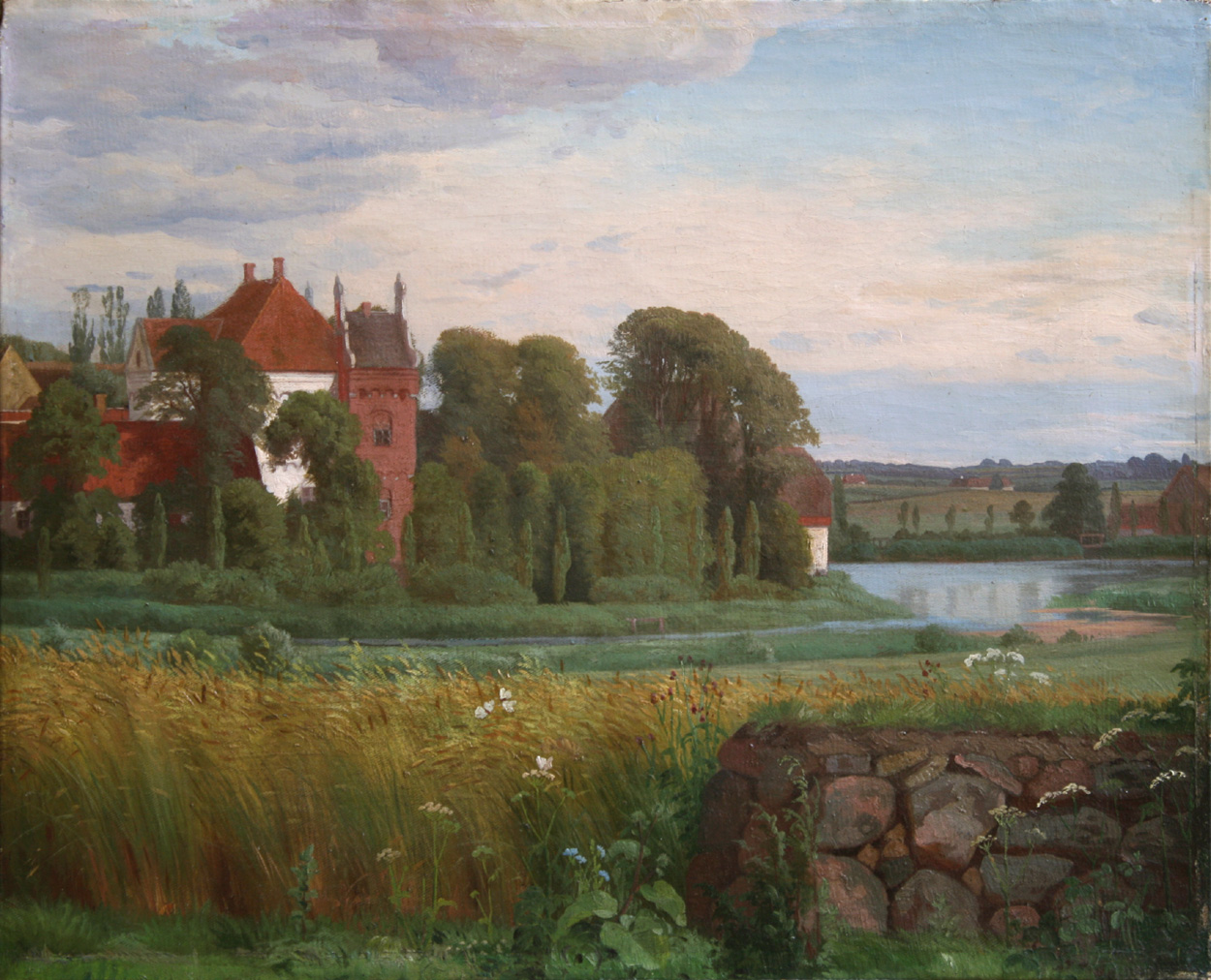 Christian Asmussen, Wasserschloss in Dänemark