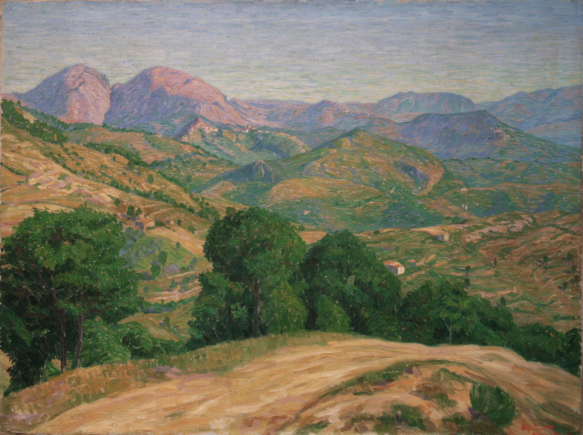 Wilhelm Pippert, Italienische Landschaft, Sabiner Berge