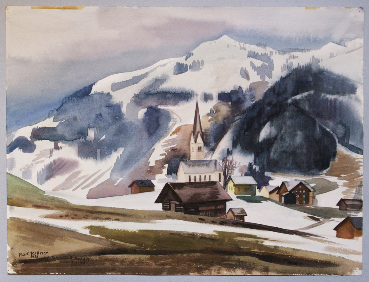 Karl Kröner, Winterlandschaft