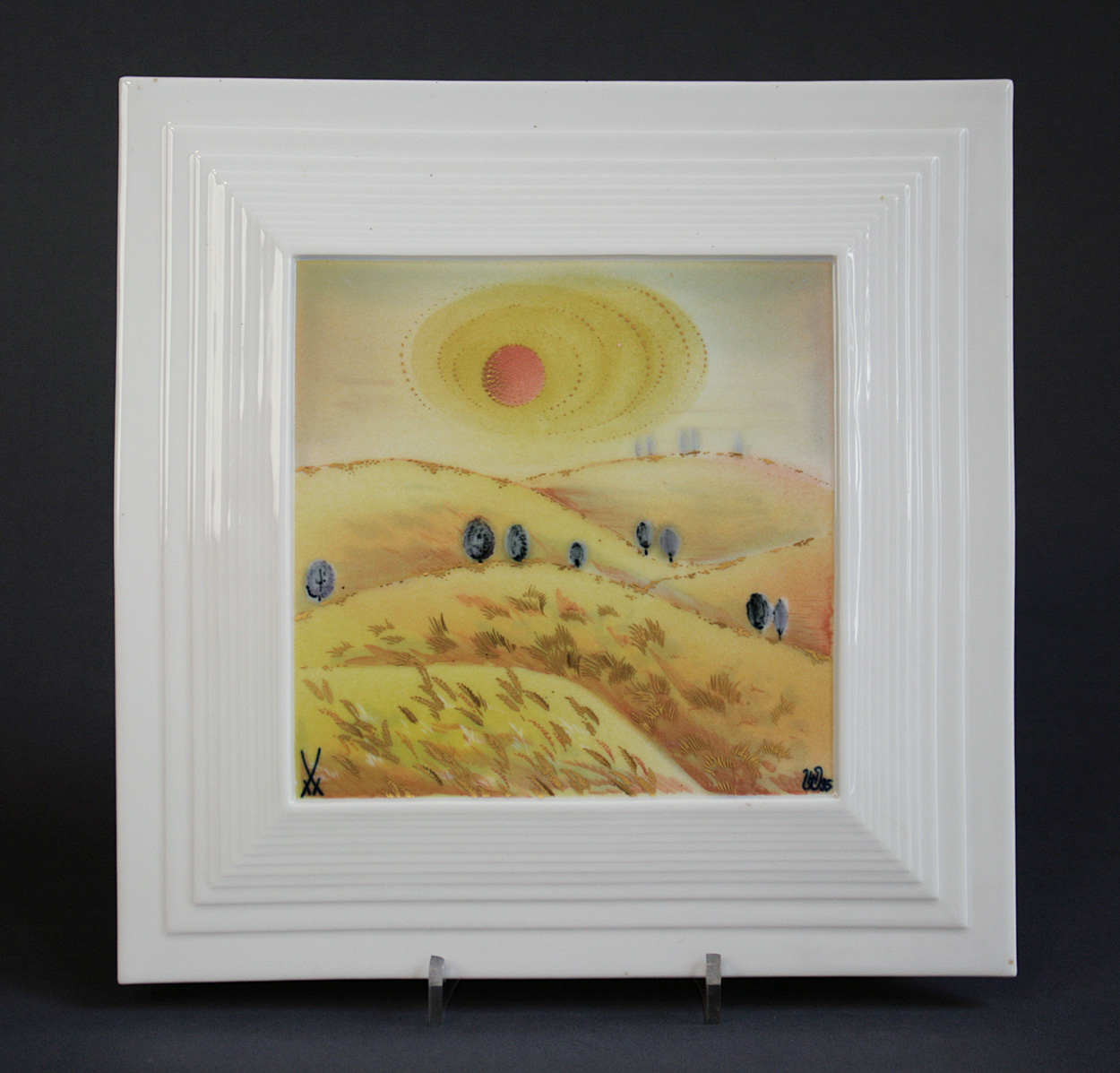 Wandplatte Sommer aus der Serie Jahreszeiten, Heinz Werner