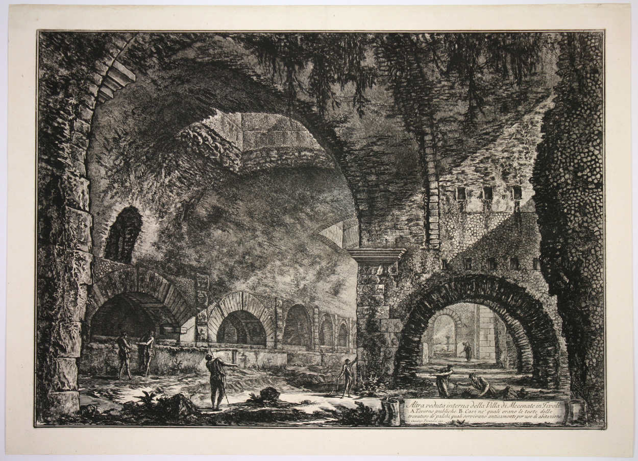 Giovanni Battista Piranesi, Andere Innenansicht der Villa des Maecenas in Tivolii 