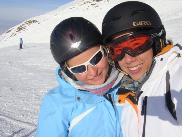 Skiing with Kim